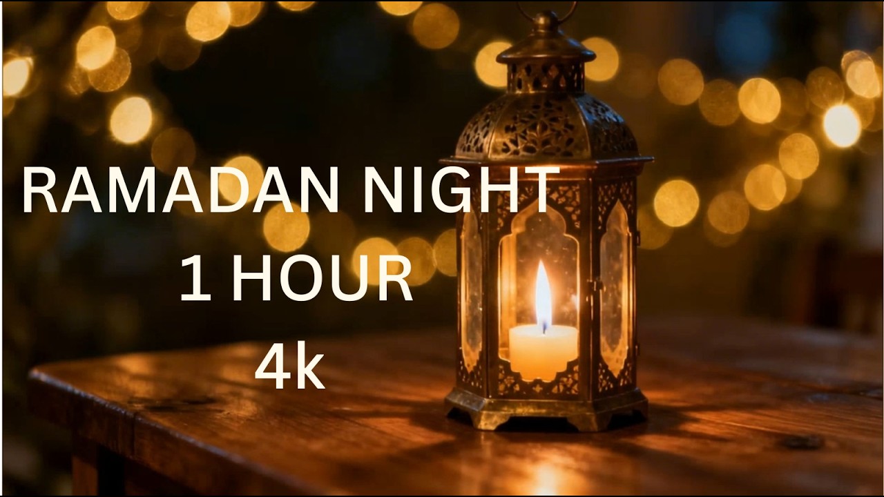 Ramadan Night Ambience 🌙 1 Hour | Calm Lantern Glow | Relaxing Background