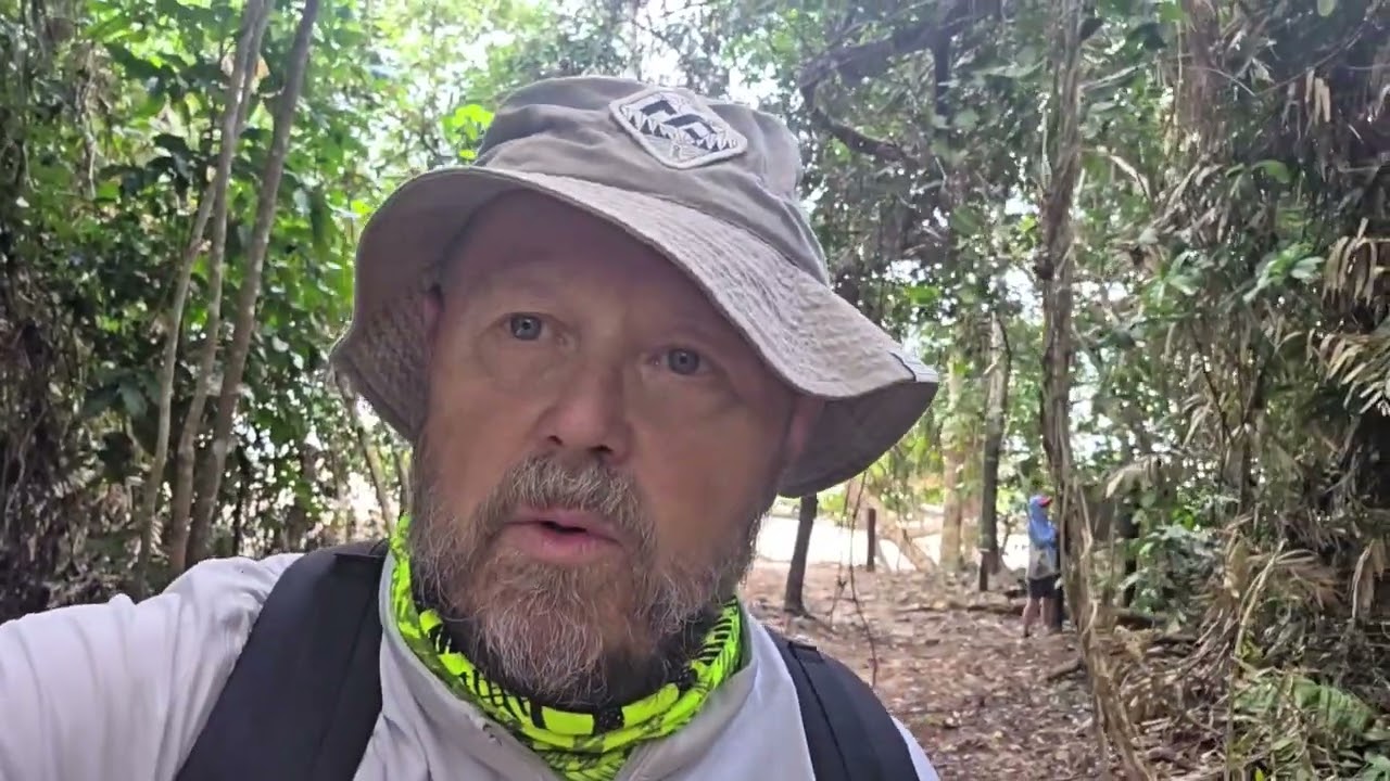 Hiking to the top of Dunk Island!