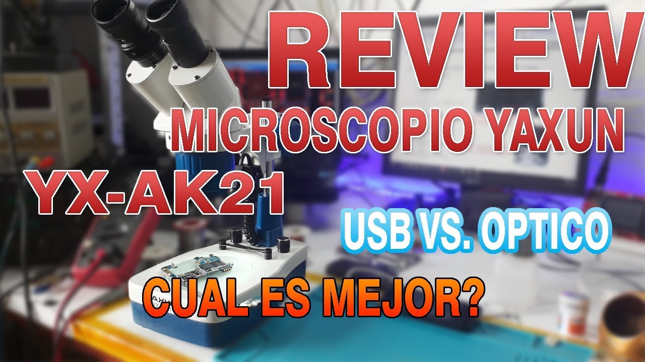 REVIEW MICROSCOPIO YAXUN YX-AK21 🔬👍📲
