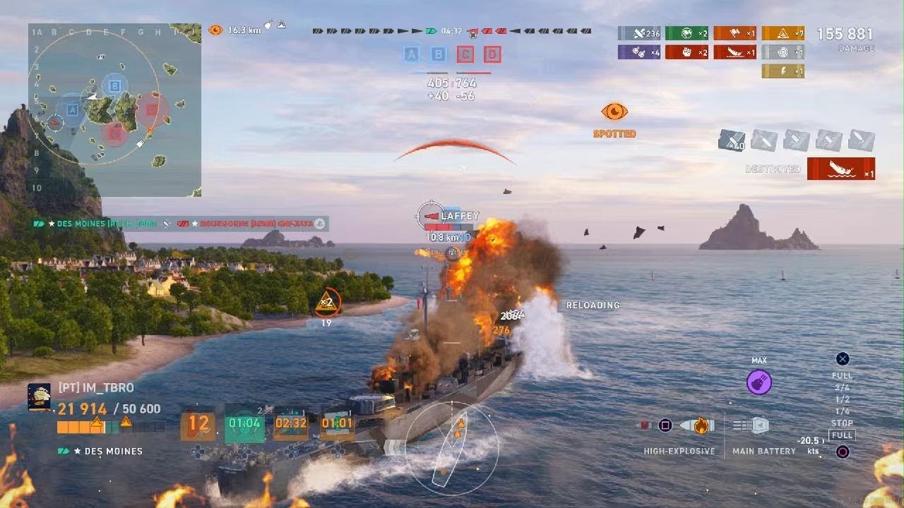 Des Moines, last man stand | World of Warships Legends