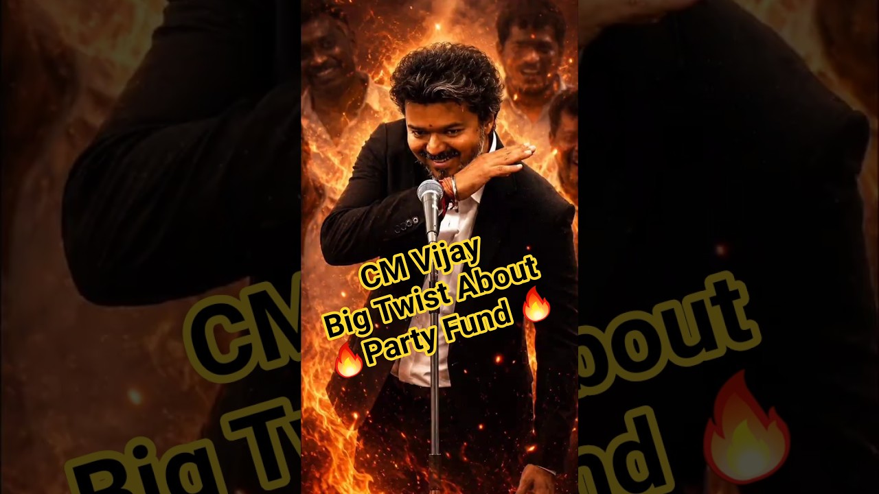 🔥CM Vijay Sir's பெரிய Twist in Party Fund🔥❤️ #cmvijay #thalapathyvijay #viral #trendingshorts #a2d