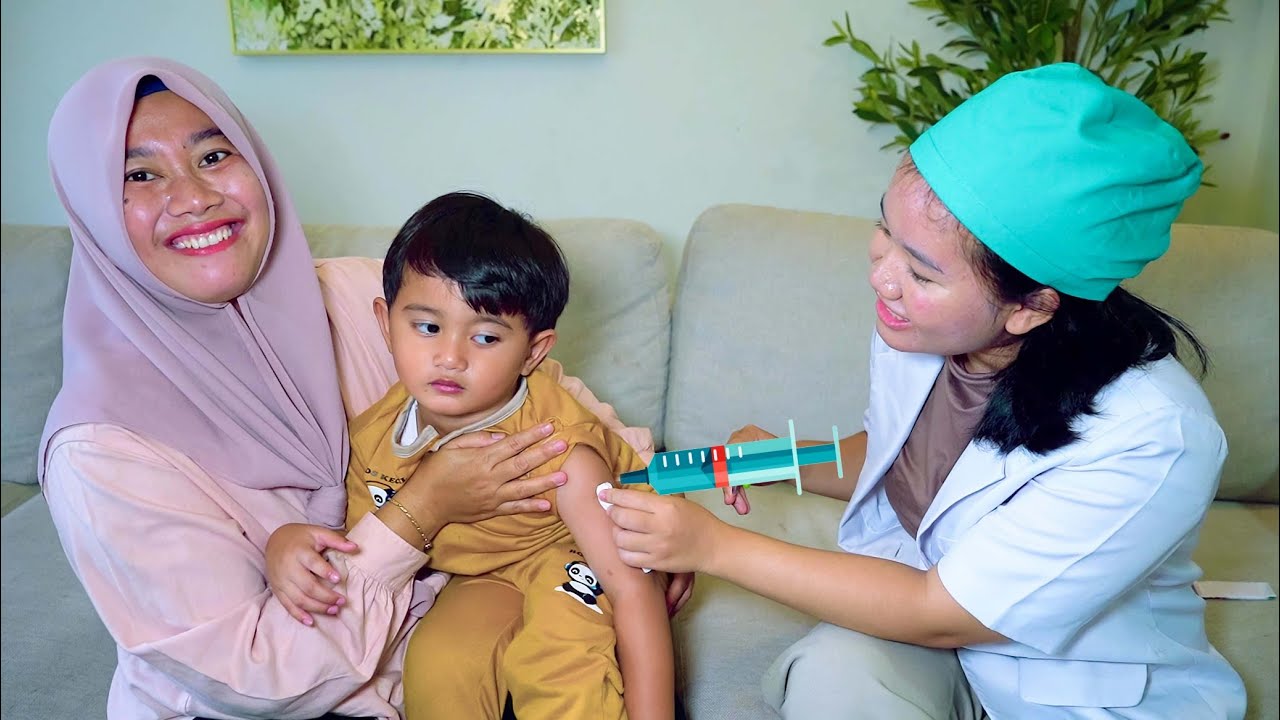 AZAM SUNTIK IMUNISASI DI DOKTER‼️DAILY ROUTINE
