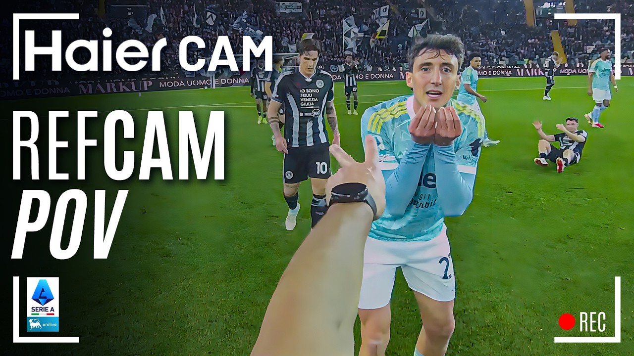 HAIER CAM | REF CAM POV: You Are The Referee in Udinese-Juventus | Serie A 2025/26