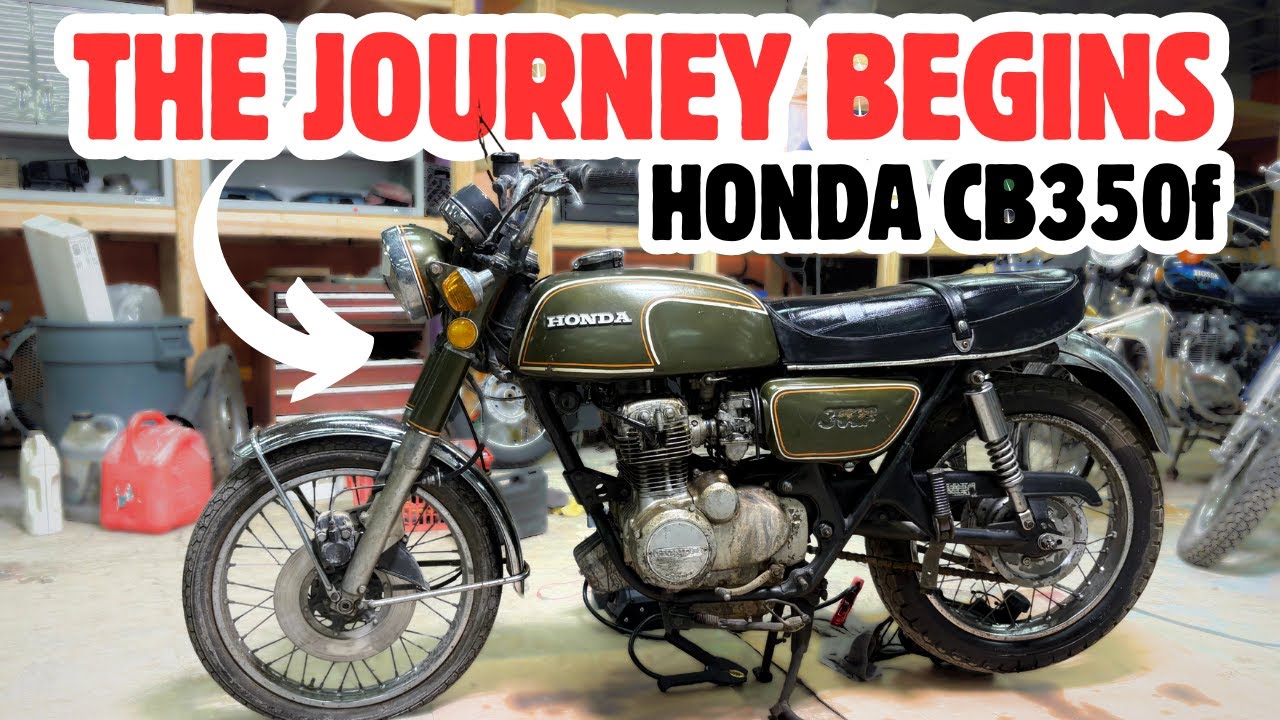 Спасение мотоцикла Honda CB350 Four 1972 года выпуска в одном из лучших цветов Honda за всю историю.