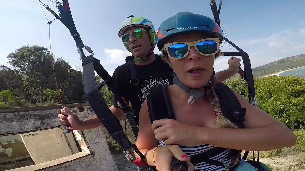 Décollage extrême en parapente biplace en Corse