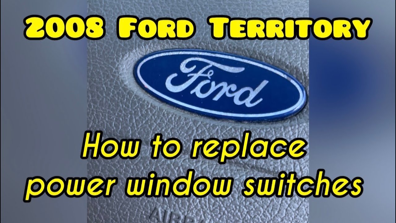 Ford Territory - Replacing Power Window Switches 