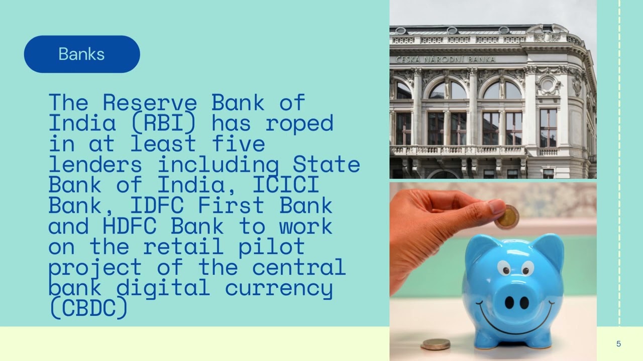 Reserve Bank of India's Digital Rupee: First pilot project for retail digital rupee (CBDC)