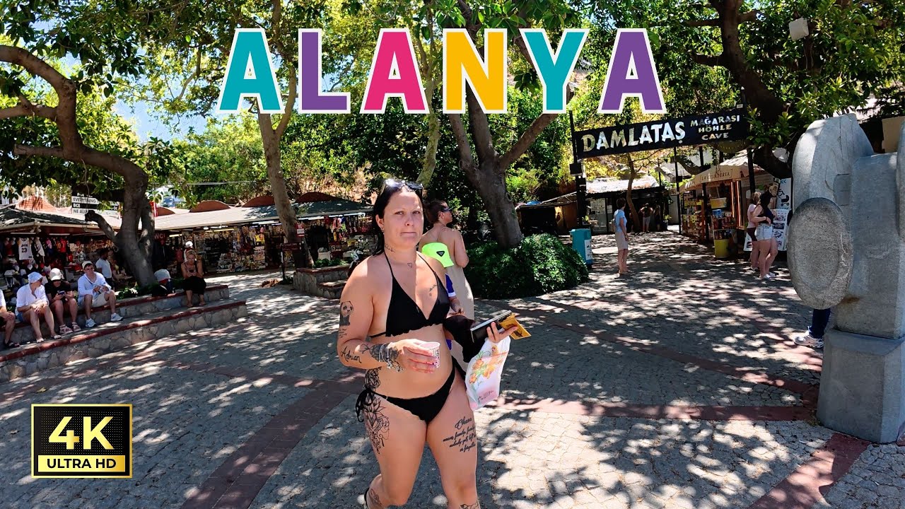 Alanya Cable Car, Cleopatra Beach and Damlatas Tour | Antalya Turkey | June 30, 2025 [4K HD/60 fps]