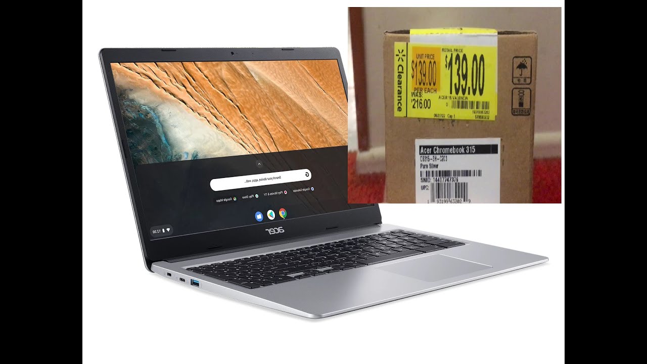 Walmart Clearance Acer Chromebook 315 CB315-3H-C2C3 unbox upgrade OS