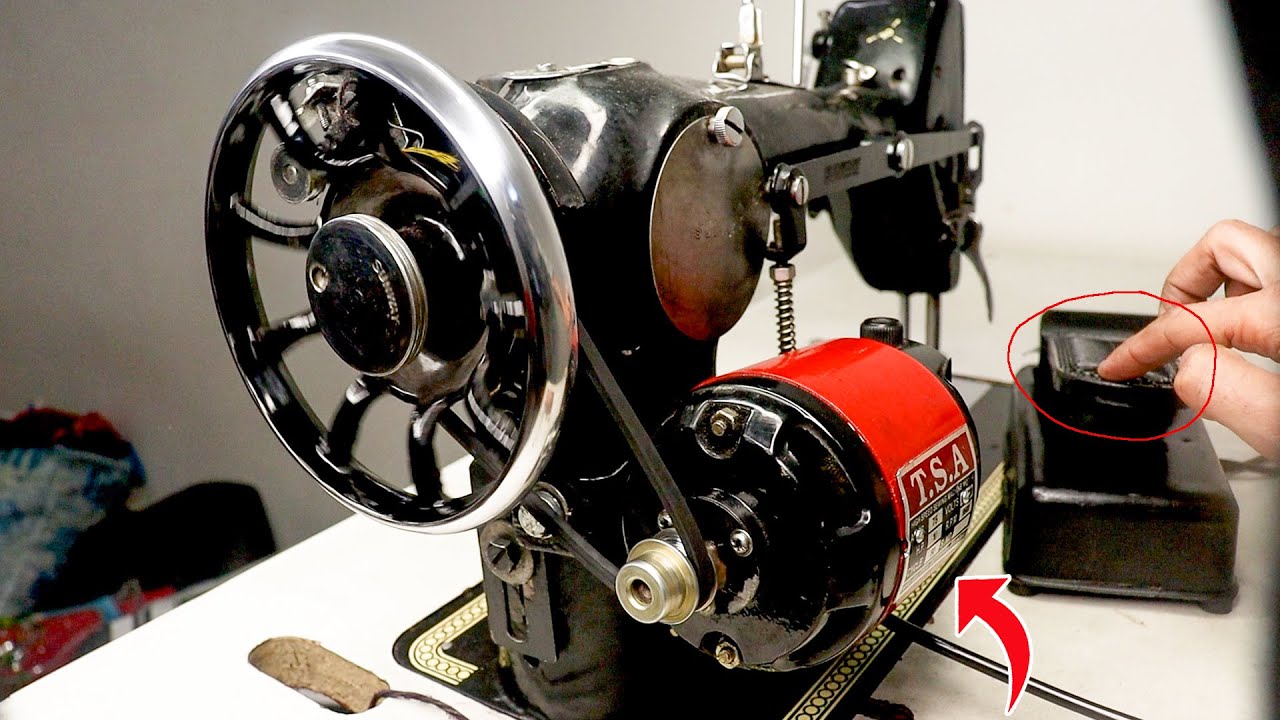 How to set sewing machine motor / सिलाई मशीन में मोटर कैसे लगाएं/silai machine me motor kaise lagaye