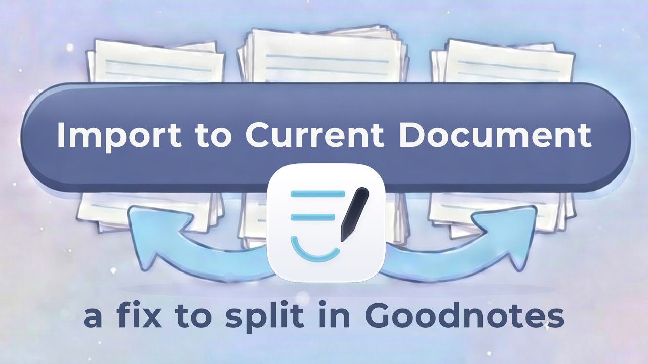 How to Separate Documents Accidentally Combined in Goodnotes