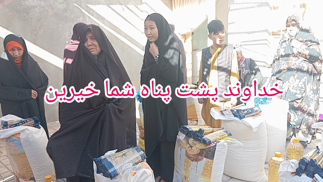 کمک دیک حاهر بزرگوار از کشور روسیه برای چند نیازمند 