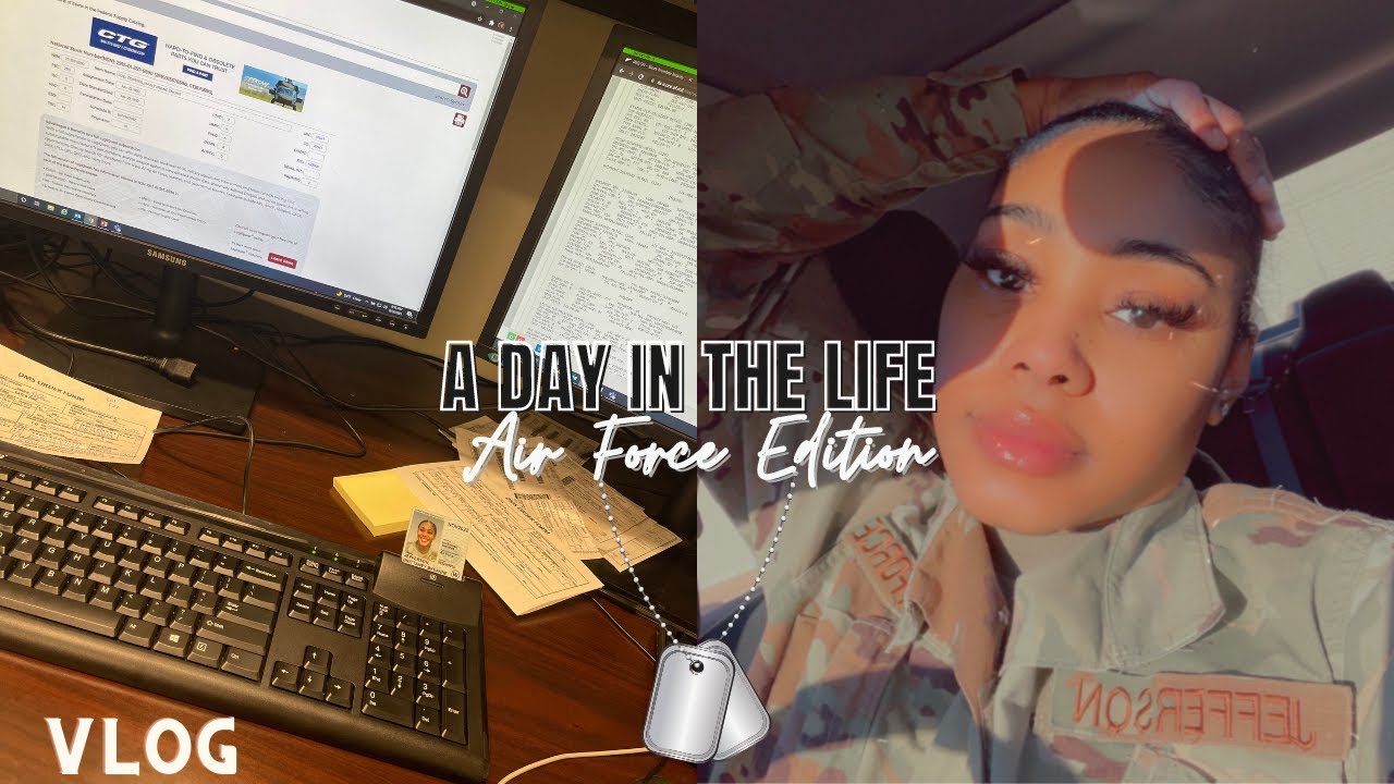 DAY IN THE LIFE: AIR FORCE EDITION ✈️ | VLOG | Come with me to work! | What is my job?