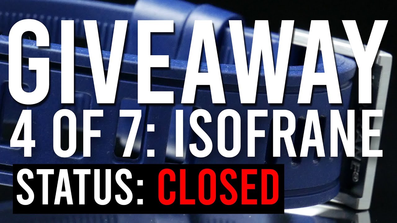 [CLOSED] GIVEAWAY 4 OF 7: GENUINE ISOFRANE DIVE STRAP ($100+ value!)