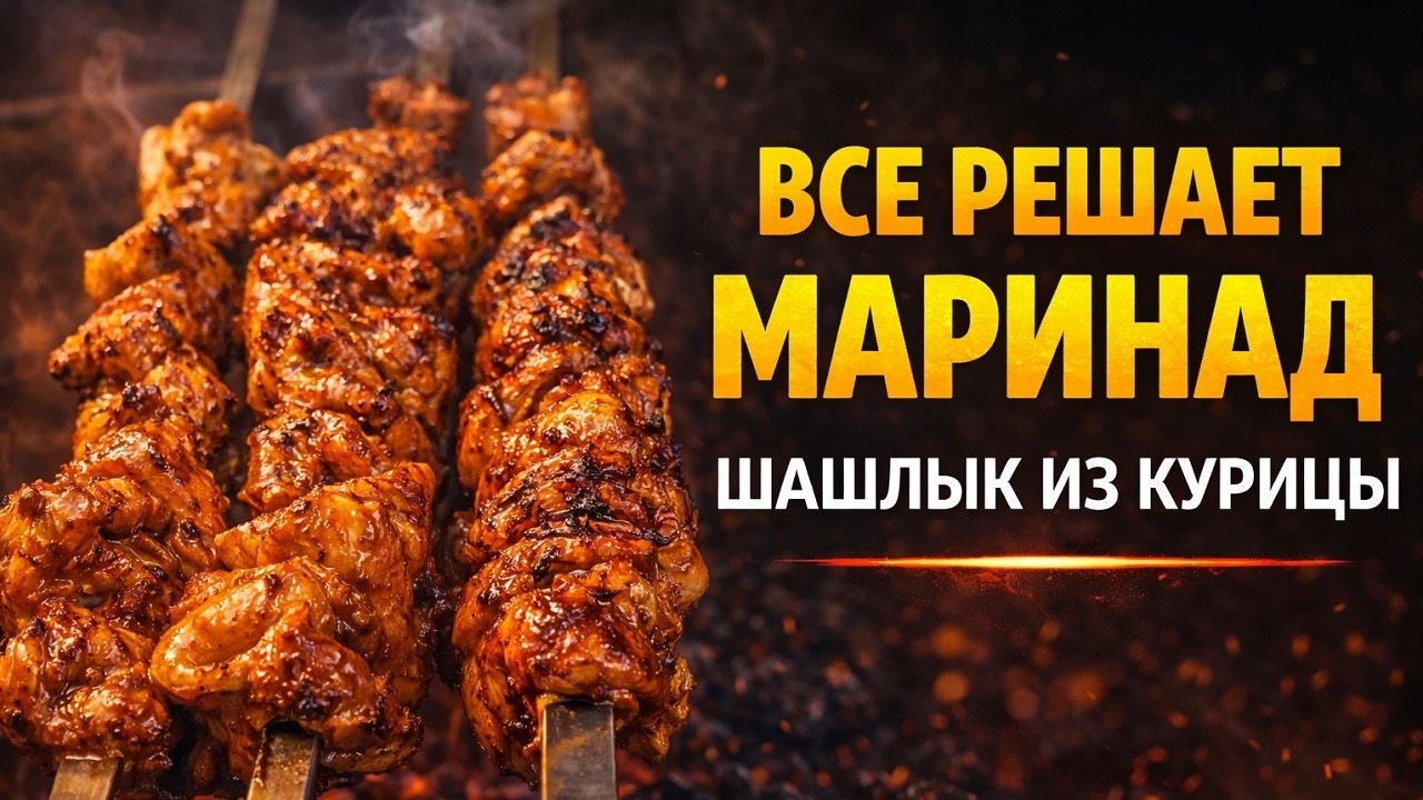 💥 3 СЕКРЕТА сочного ШАШЛЫКА из КУРИЦЫ! Маринад только ЛУК и СПЕЦИИ