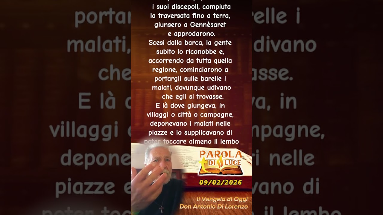 09/02/2026 🙏VANGELO di OGGI con Don Antonio Di Lorenzo