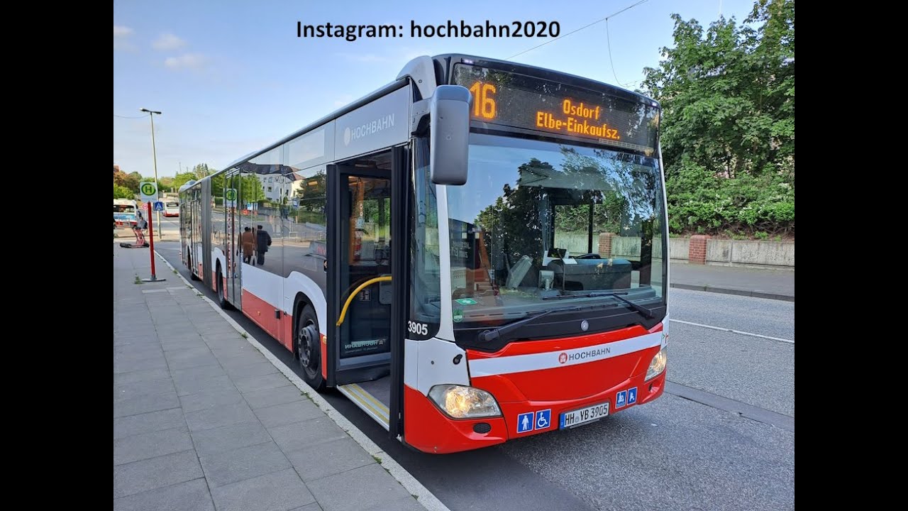 Linie 16 der Hamburger Hochbahn in Echtzeit. ACHTUN!!! MINIUMLEITUNG!!!