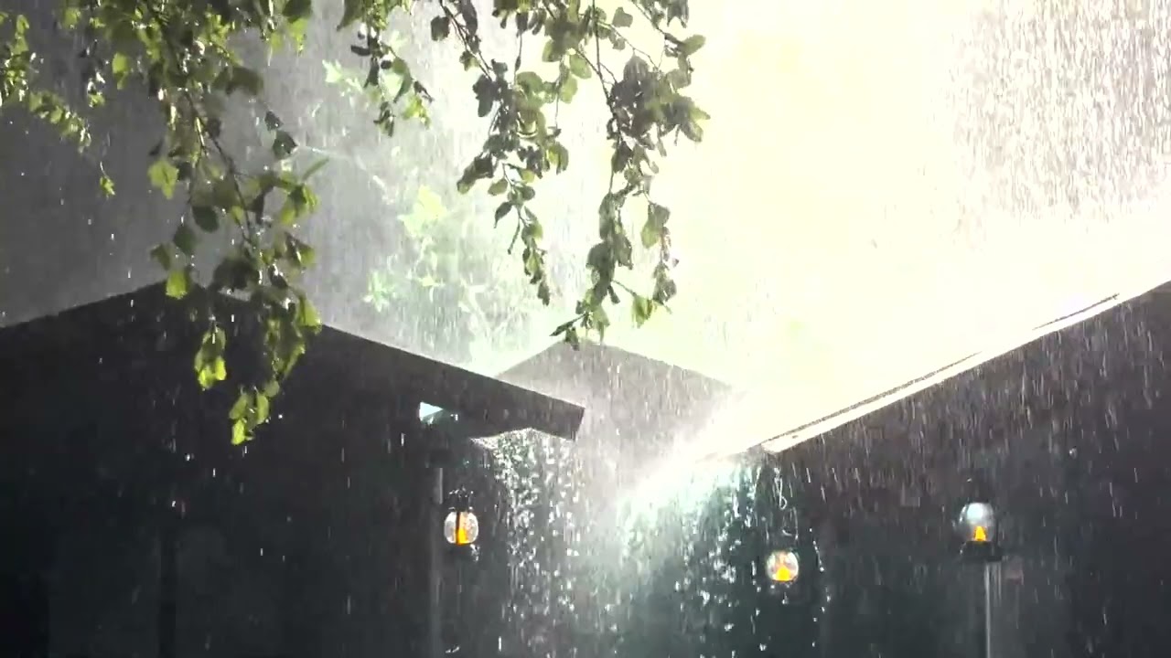 Heavy Rain and Rolling Thunder to Quiet the Mind | No Ads Rain Sounds for Sleeping