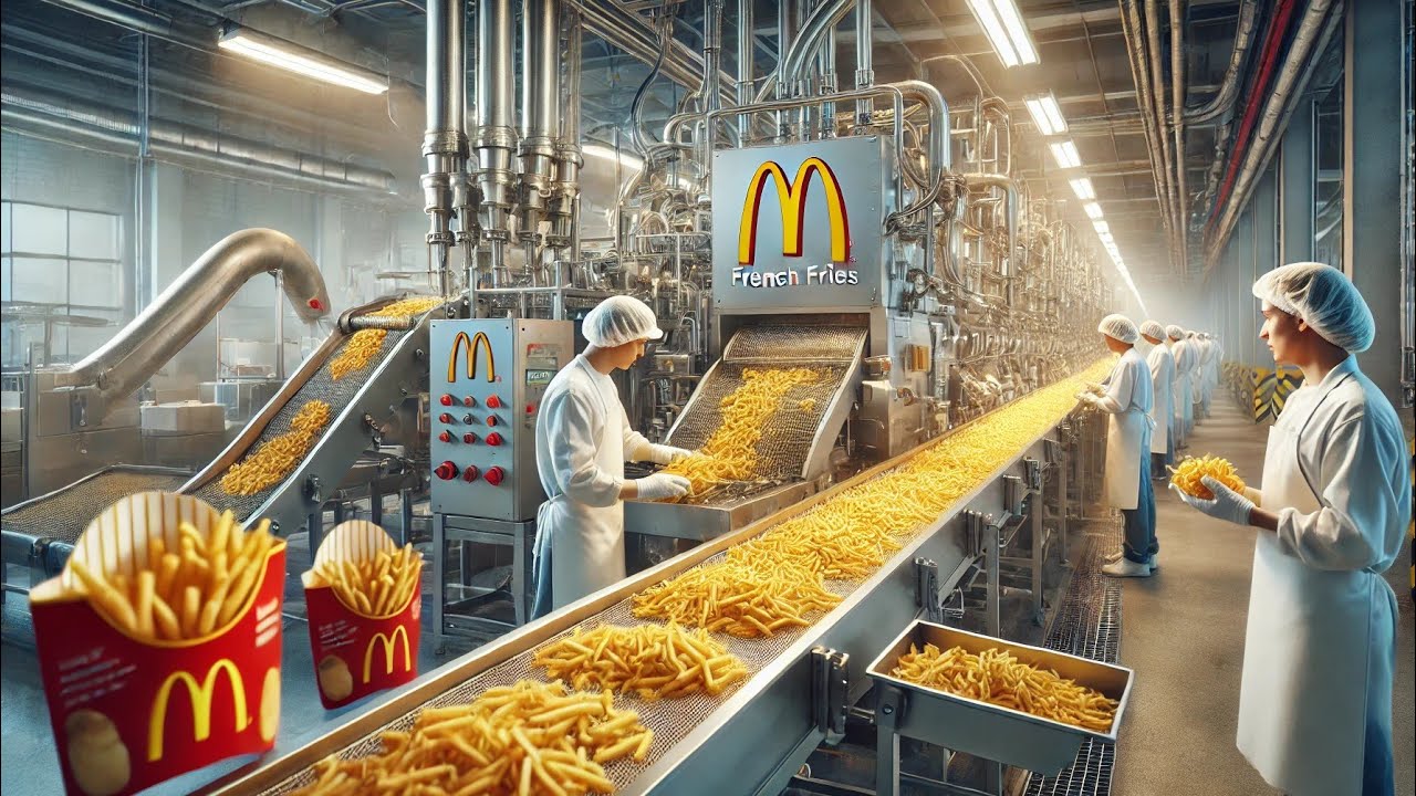 Come Vengono Prodotte le Patatine Fritte di McDonald's, Produzione di Patatine Fritte in Fabrica