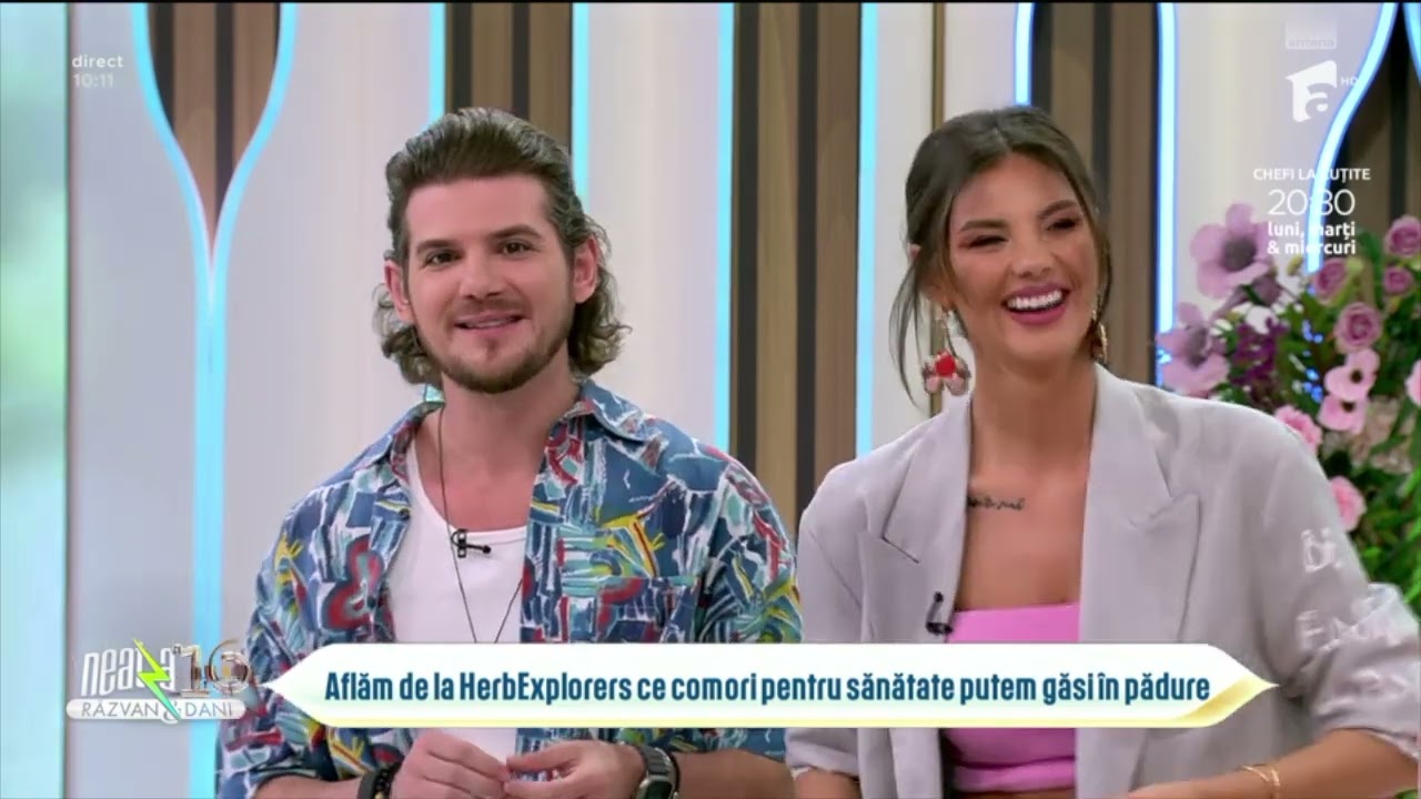 Vorbim despre plantele medicinale la Razvan si Dani