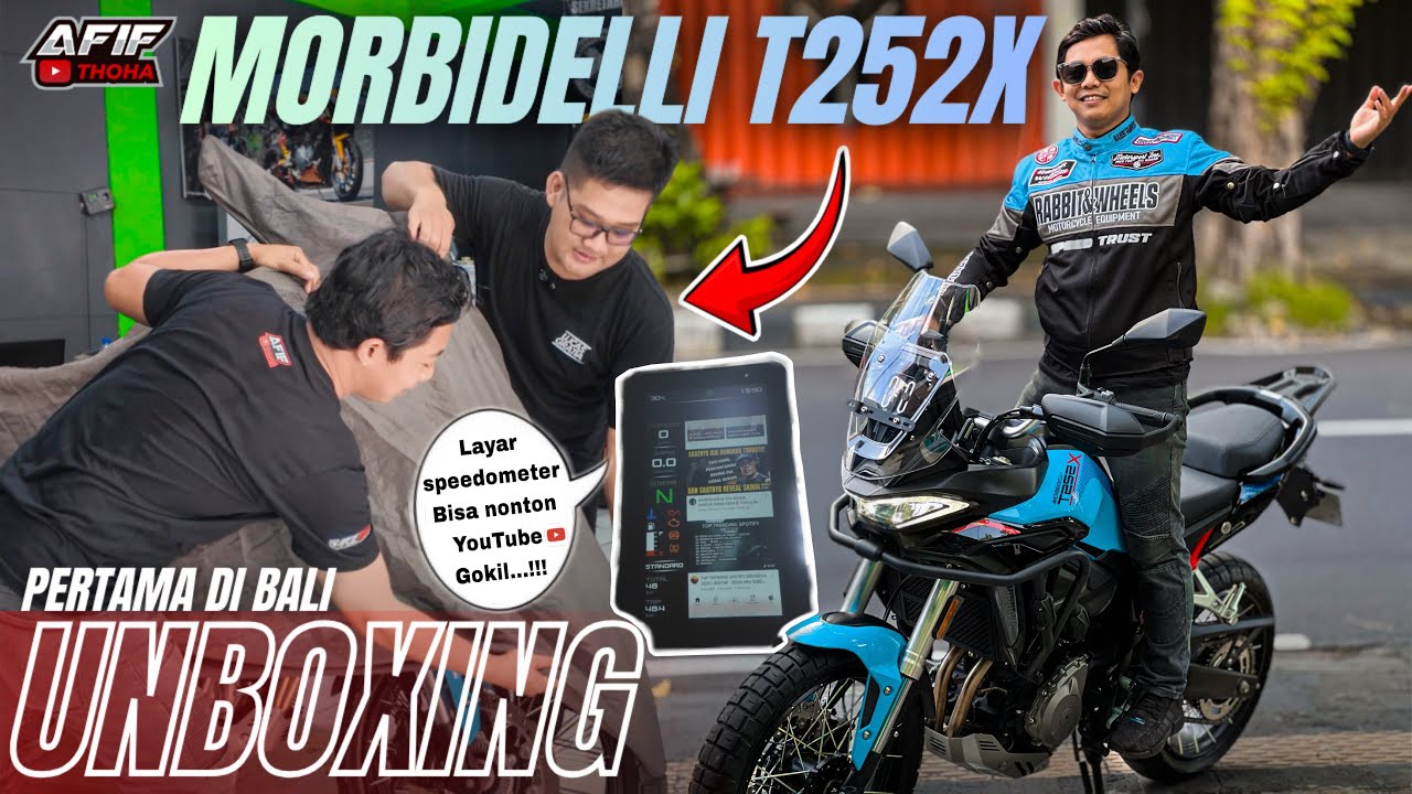 Unboxing Pertama di Bali‼️Morbidelli T252X🔥Motor Adventure 250cc Murah Fitur Melimpah bisa Mirroring