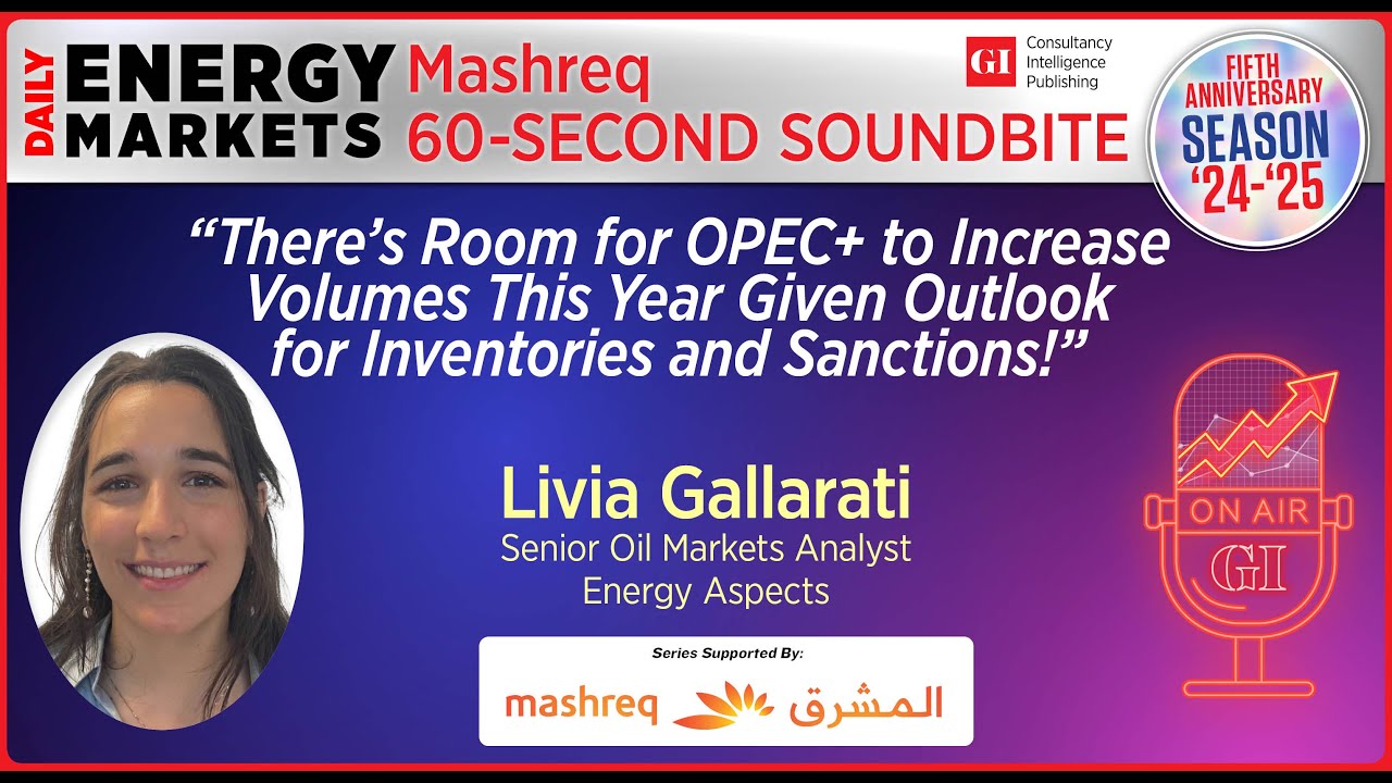 Daily Energy Markets - Mashreq 60 Soundbite