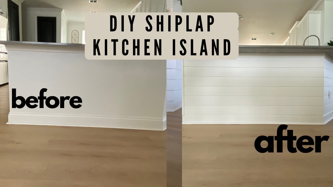 DIY SHIPLAP KITCHEN ISLAND IDEA