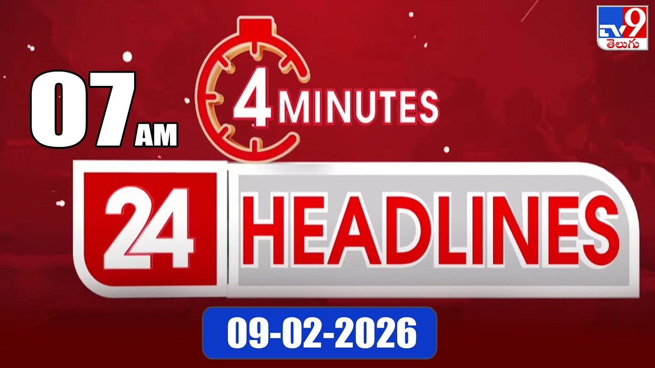4 Minutes 24 Headlines | 7 AM | 09-02-2026 - TV9