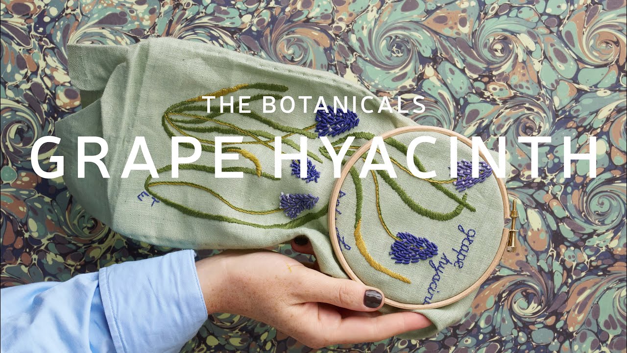 Инструкция | Набор для вышивания «Виноградный гиацинт» | The Botanicals