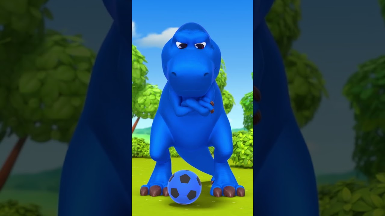 Blue Dinosaur&rsquo;s Power Shot! 💥 💙 ⚽  #Hogi #shorts