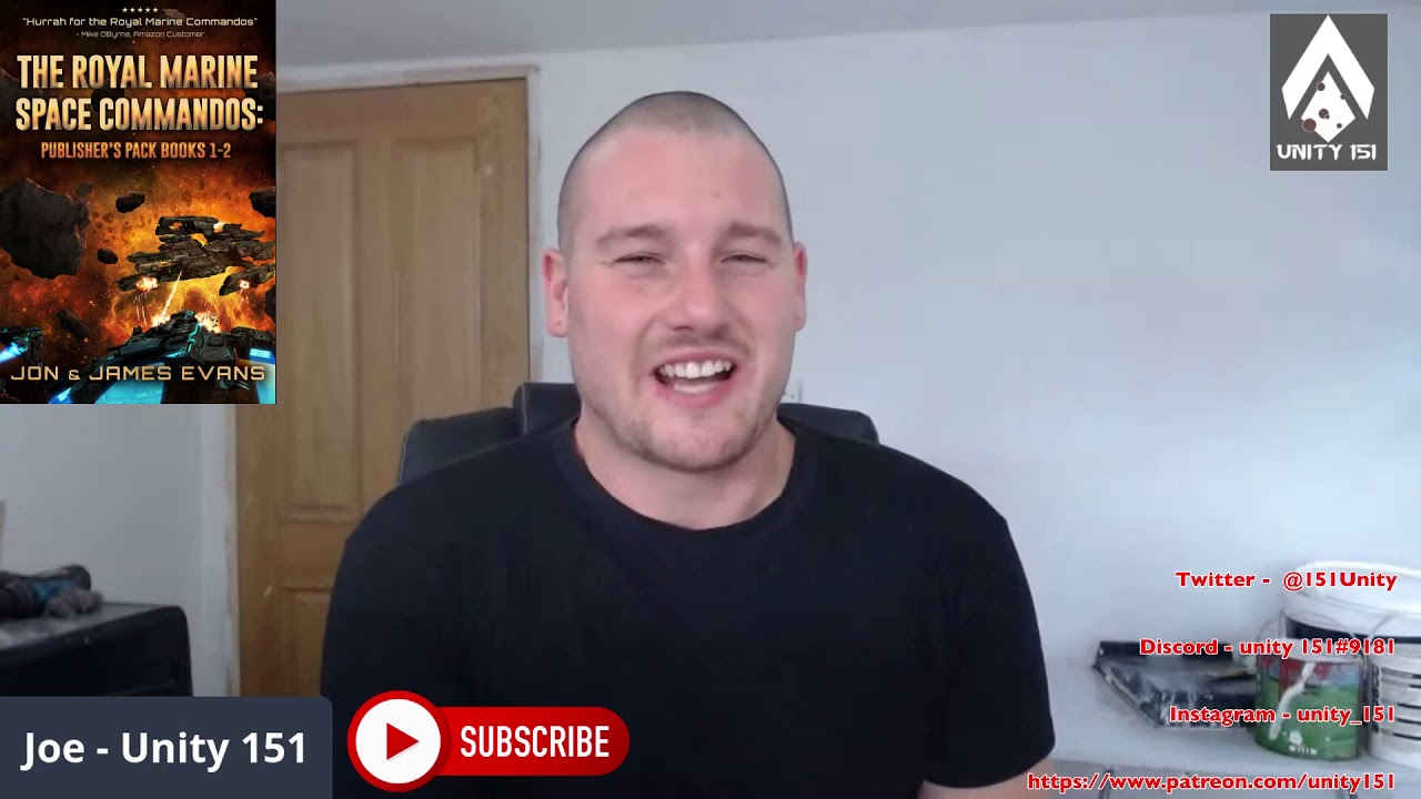 Sci Fi booktube - The Royal Marine Space Commandos Volume 1 - spoiler review - military sci fi