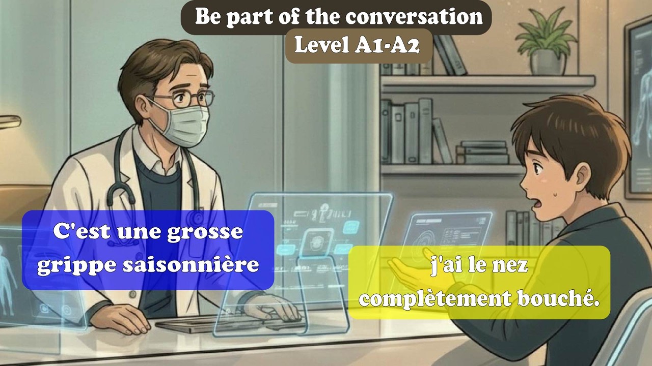 Daily french conversations At the Doctor's: Treating a Cold 💊