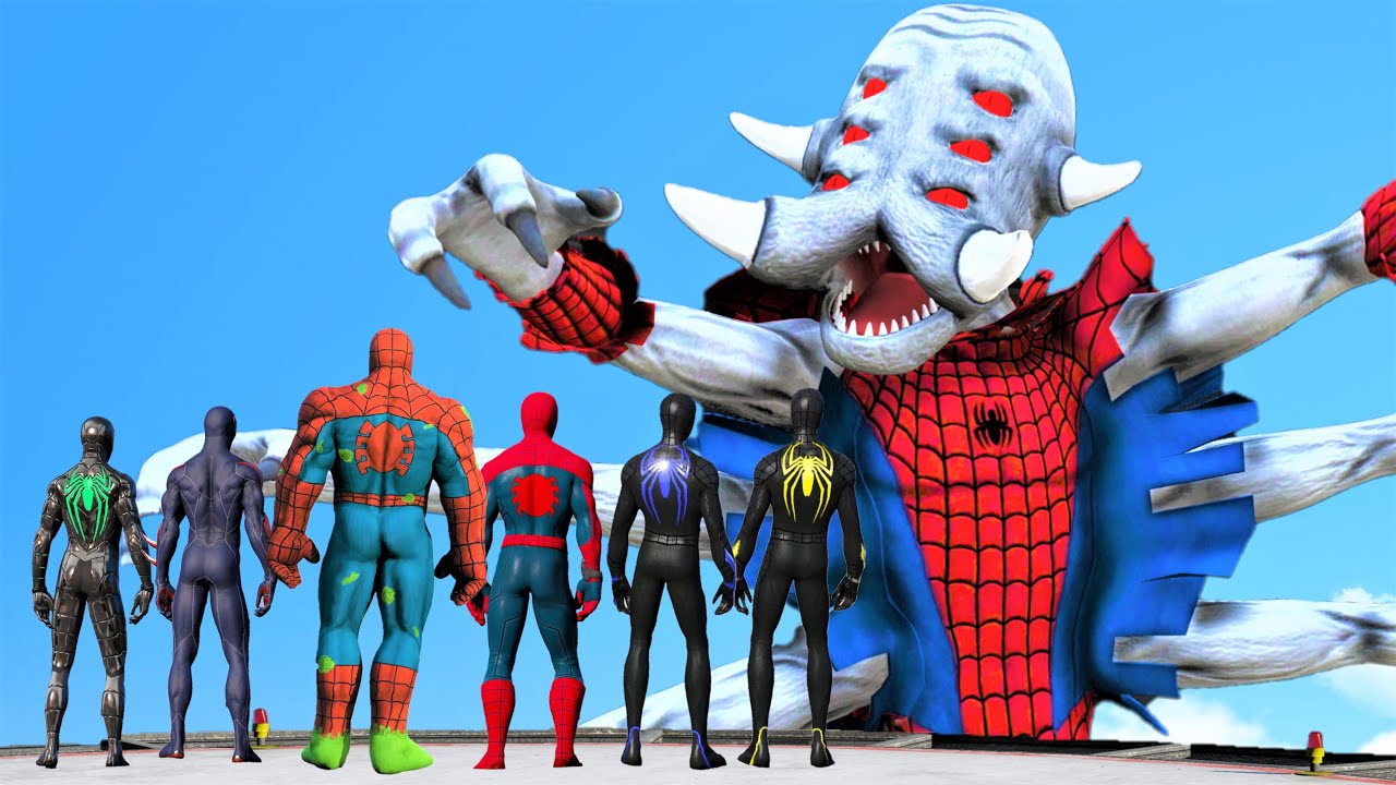 Spider-Verse | Spiderman & SpiderHulk & Spider Man 2099 vs MAN-SPIDER