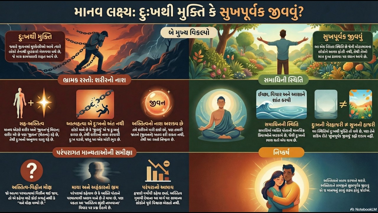 સુખી જીવનની શોધ (દુઃખમુક્તિ અને સુખપૂર્વક જીવવાની કળા)