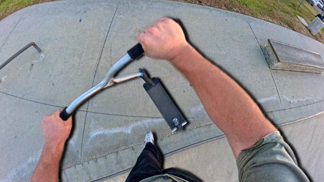 I Tried My FIRST Double Whip on my Scooter… This Got Scary