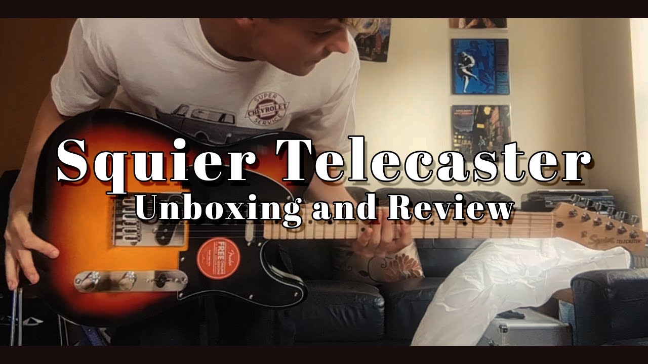 Squier Affinity Fender Telecaster MN 3-SB Guitar Unboxing and Review