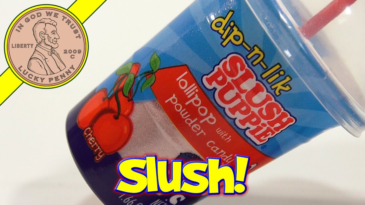 Slush Puppie dip-n-lik Lollipop with Powder Candy