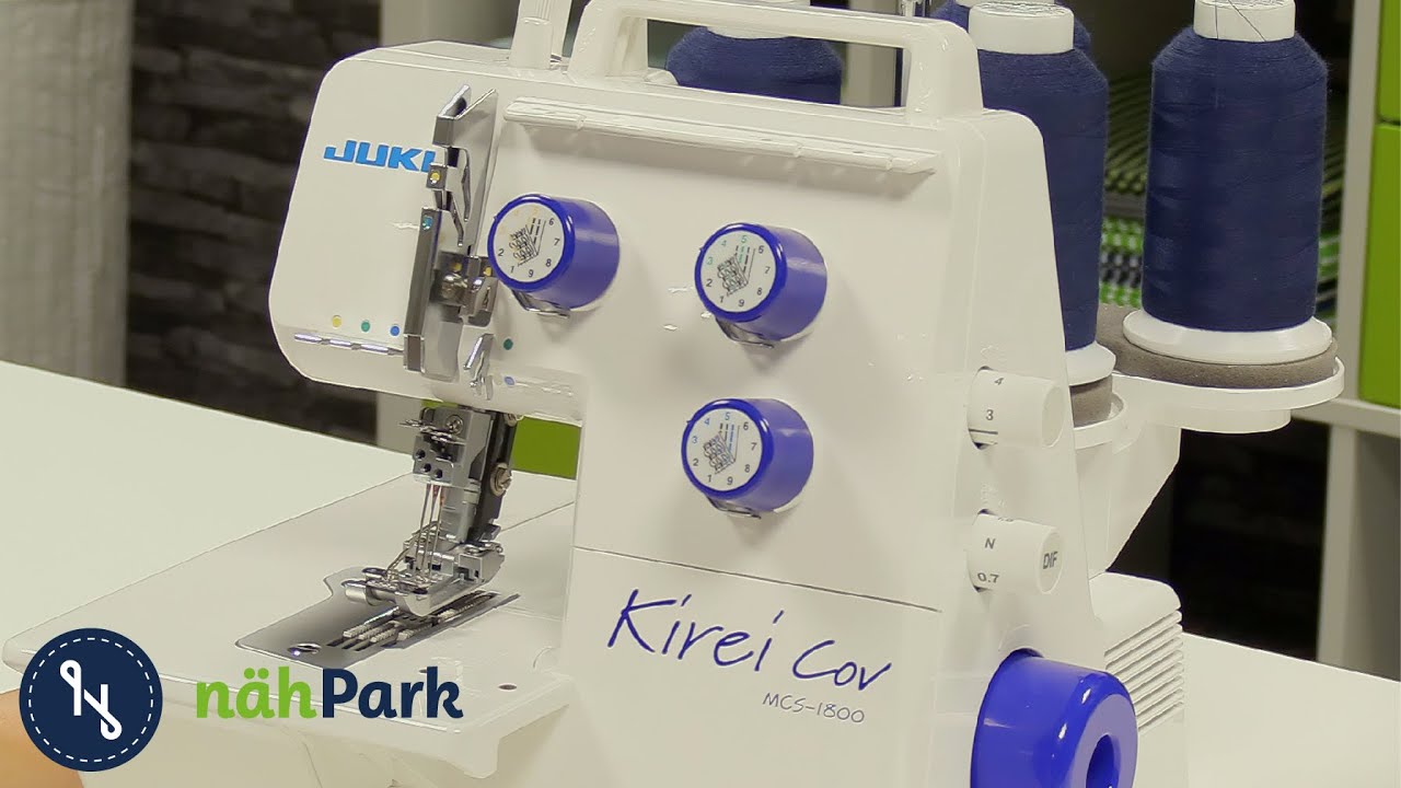 Juki Covermaschine MCS 1800 Kirei – Die Nadeln richtig einfädeln