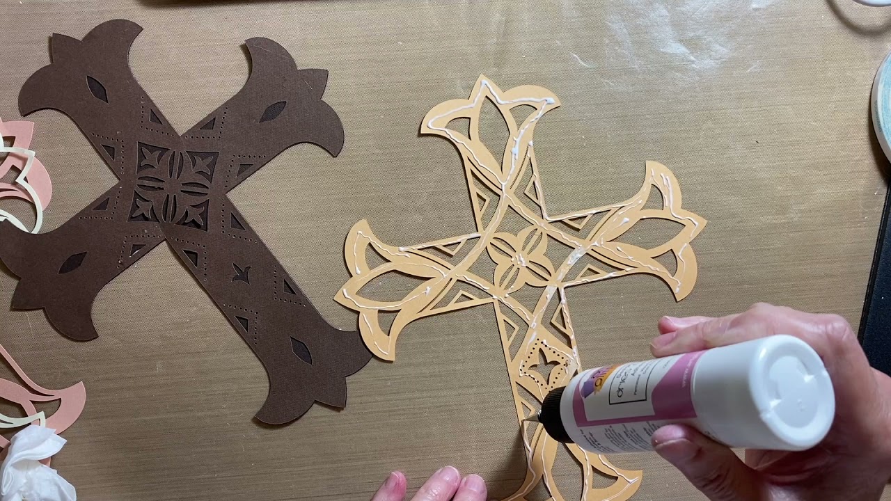 DIY Mandala Cross Made With The Cricut