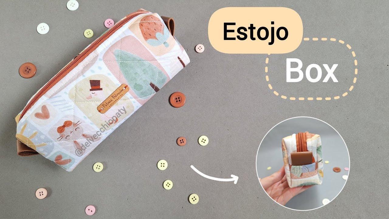 Passo a passo: Estojo Box - sem molde sem viés!