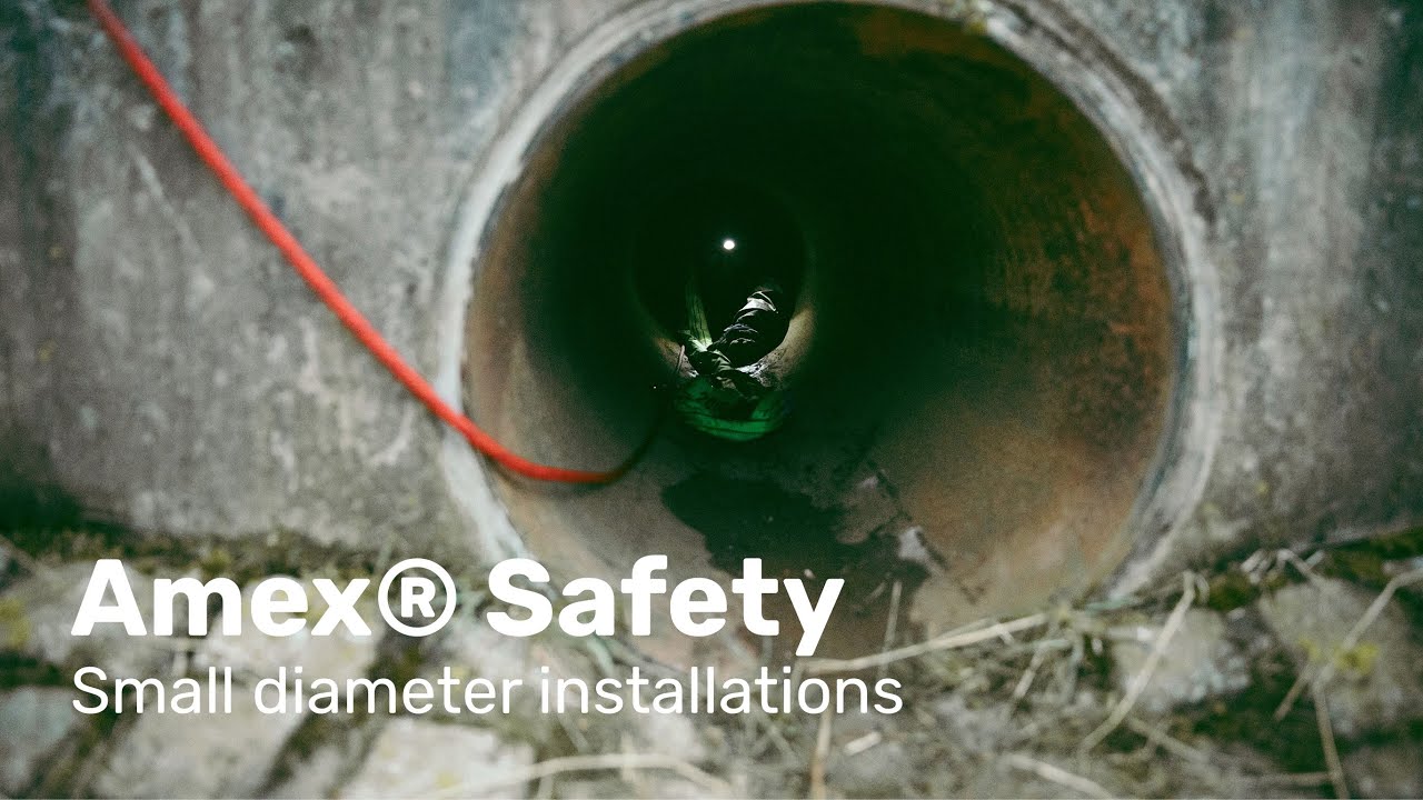 Amex© Seal Installation Method - Safety measures DN 600 / Sicherheitsmaßnahmen DN 600