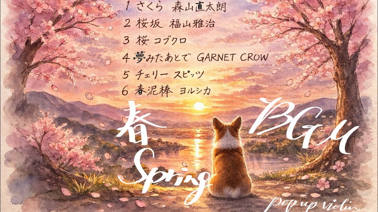 ヴァイオリンで弾く春のBGM集〜桜編