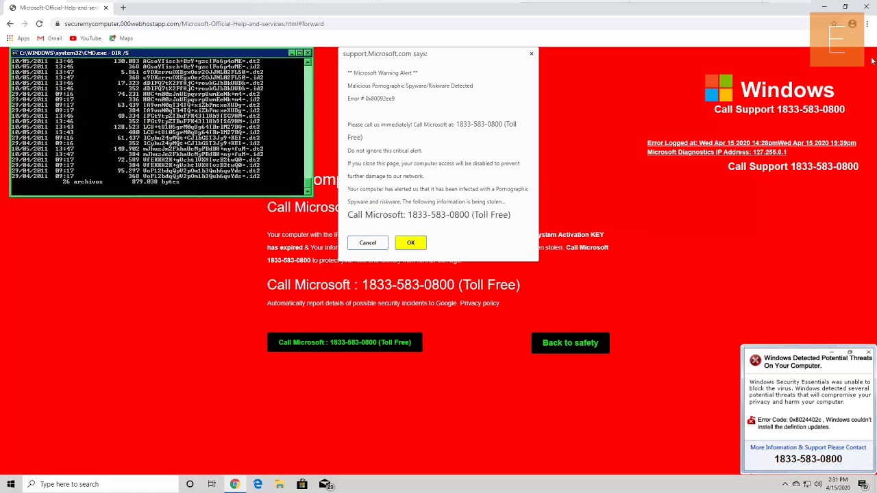 Tech Support Scammer Makes Up Windows Versions!