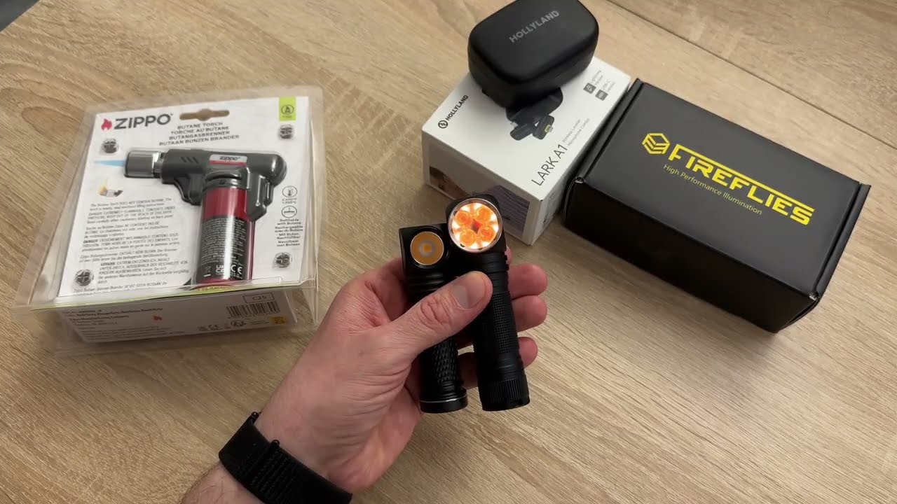 Первый взгляд на Fireflies L50 Sol ffl5009r 2700k, Zippo Jet Flame и Hollyland Lark 1!