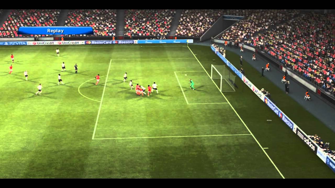 PES 2013 UEFA Championship Manchester United vs Benfica (HD Gameplay) | Close Finish