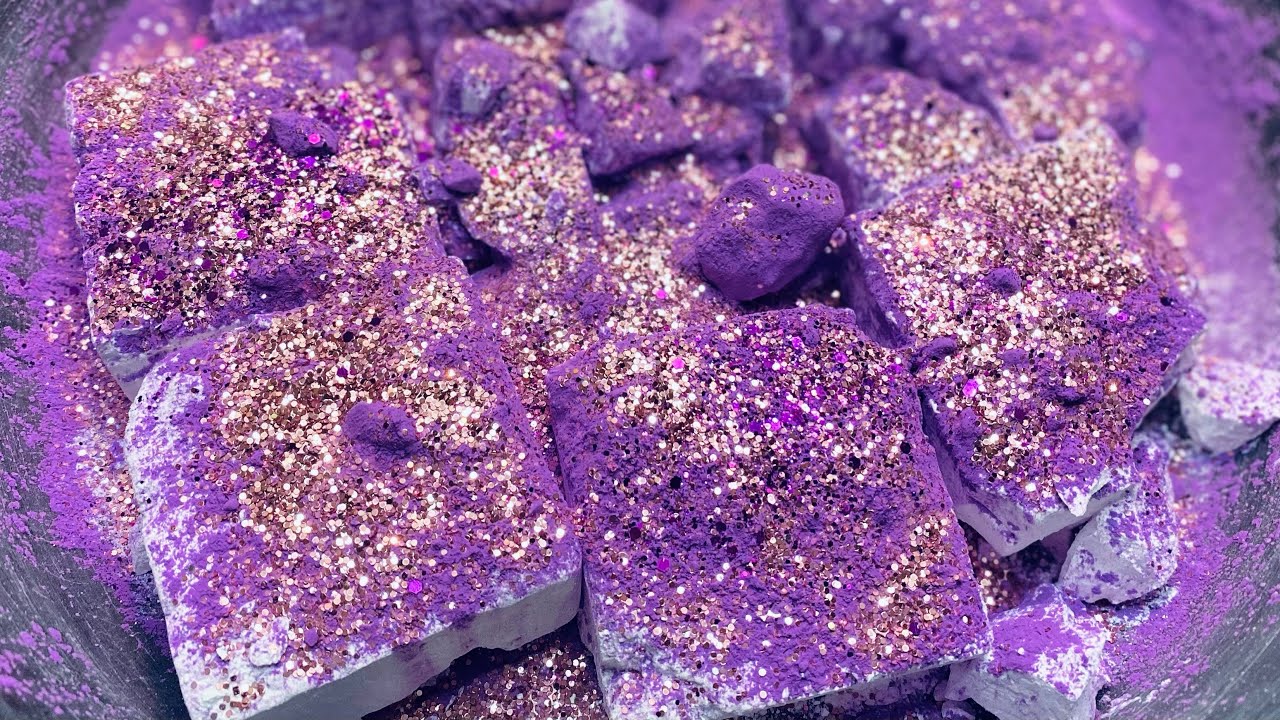 Easy Grip Topped with Purple Holi Powder Part 3 | Oddly Satisfying | Sleep Aid | Easy Grip | Relax