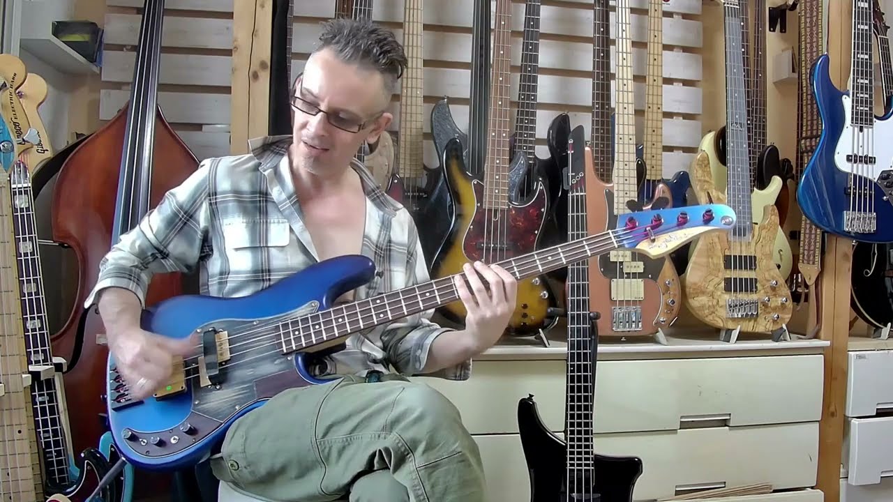 DMS Custom BASS GUITAR: Deep Blue P-Quad Special. #electricbass #bassist #bass #jazzbass #soundcheck