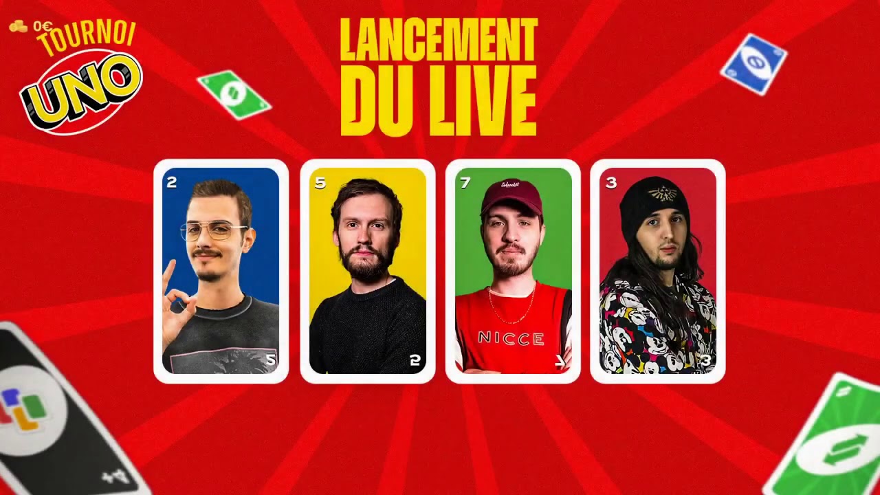 VOD - Laink et Terracid // Tournoi UNO (avec Jiraya et Hugo)