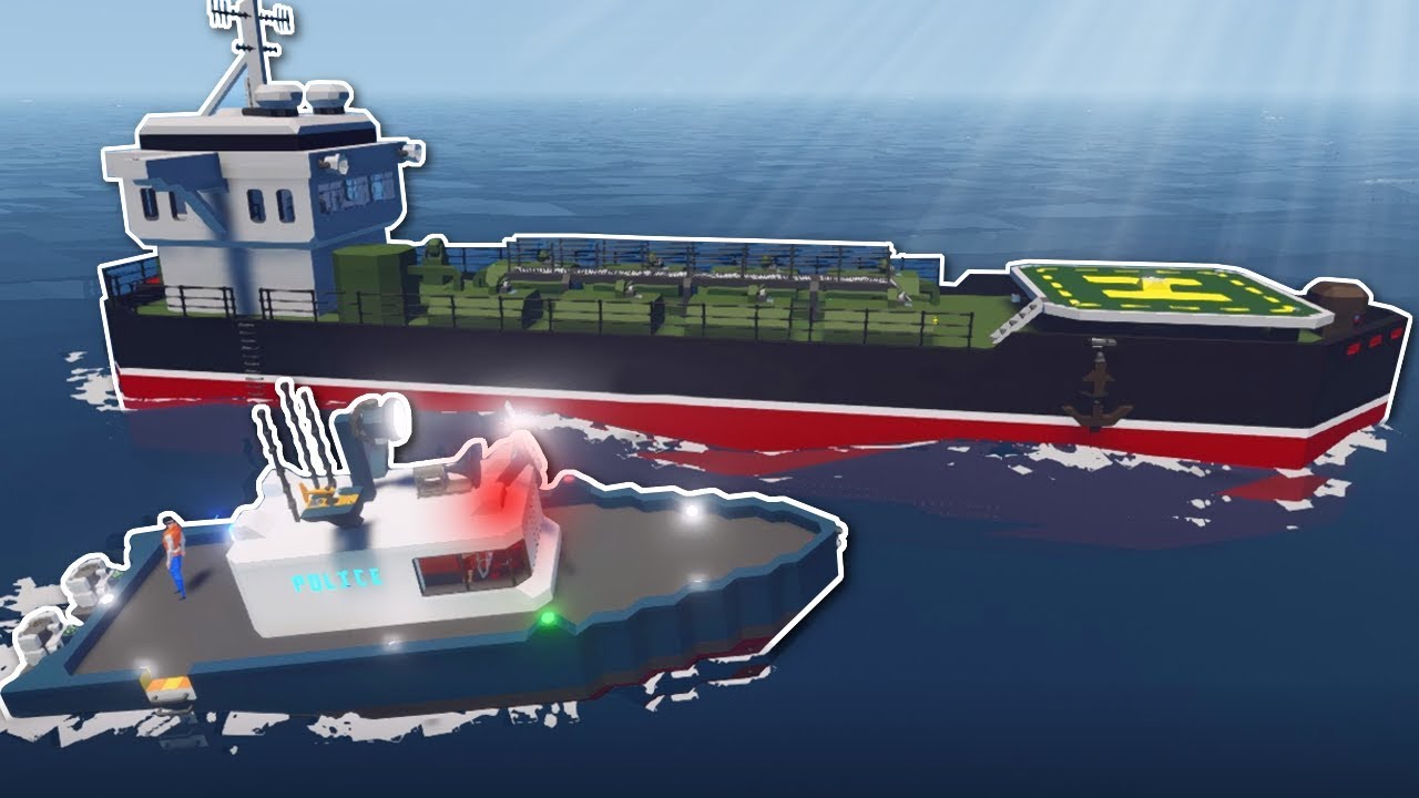 COPS AND ROBBERS OUT AT SEA? - Stormworks Multiplayer Gameplay