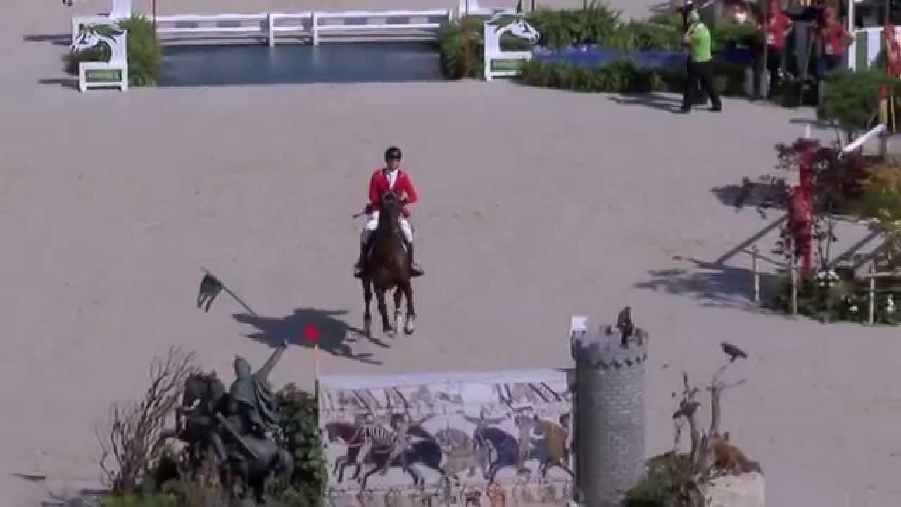 Emanuel Andrade and Hardrock Z in World Equestrian Games Nations Cup round 1